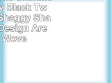 LA Rug Linens Shimmer 8x10 Gray Black Two Tone 3D Shaggy Shag Sunrise Design Area Rug