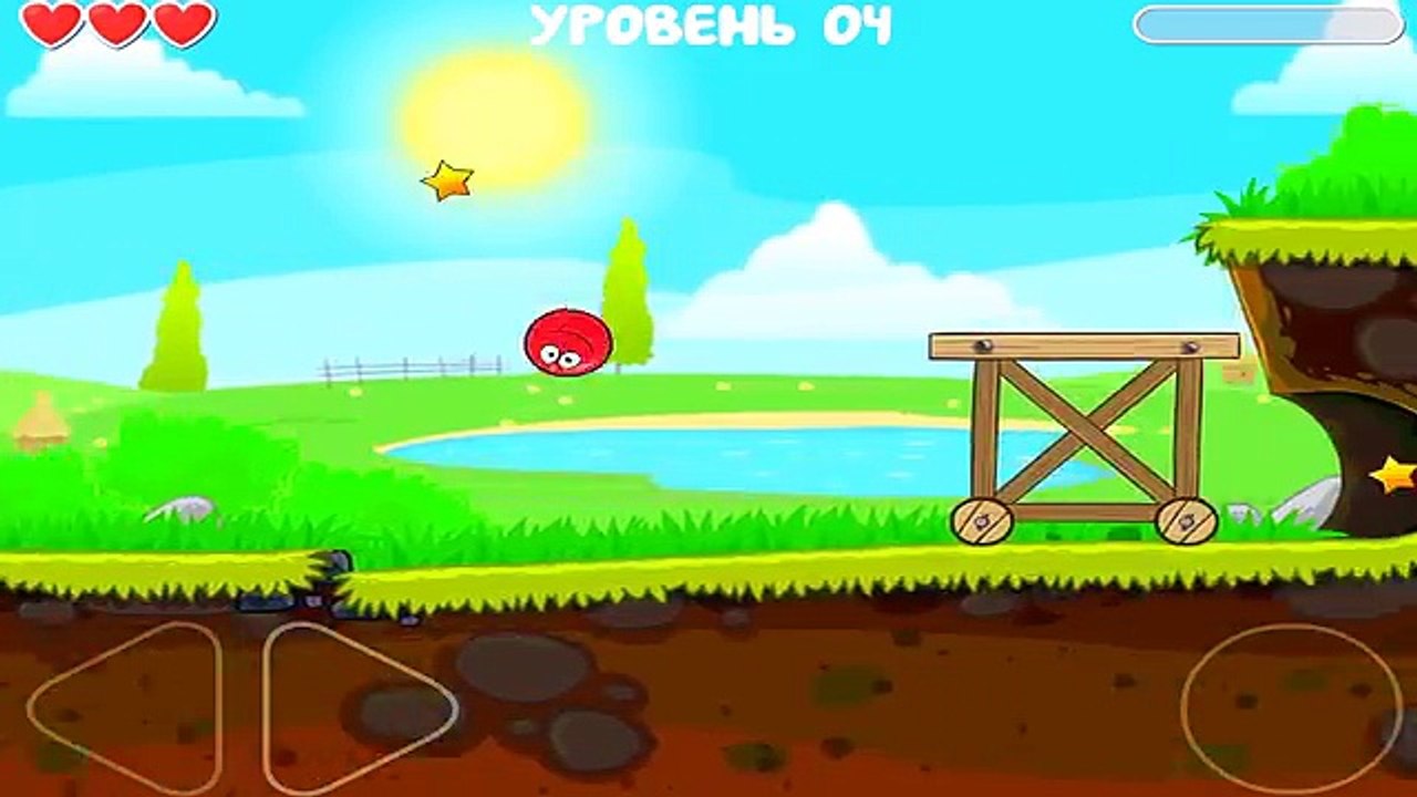 Red Ball 4 Игровой Мульфильм Красный шарик против квадратных инопланетян прохождение на Ipad