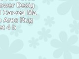 New Classic Red Cream Beige Flower Design Rug Hand Carved Machine Made Area Rug Carpet 4