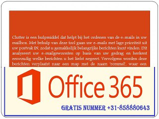 Wat is de rol van de Office 365-clutterfunctie