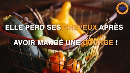 Une femme perd ses cheveux à cause d'une courge