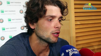 Roland-Garros 2018 - Grégoire Barrere :  "Titiller le top 100 en fin d'année"