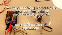 Driving BLDC (brushless DC) motors with Arduino - PWM or discrete steps