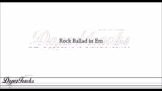 Rock Ballad Backing Track in Em