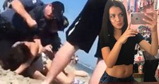 Polisin Yumruklayarak Tutukladığı Kadının Görüntüleri Büyük Tepki Çekti