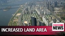 South Korea's land area increases by 24 square kilometers in 2017
