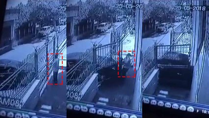 जैसे ही चौकीदार ने गेट खोला, मालिक ने चढ़ा दी कार, मौत का वीडियो