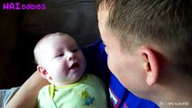 Cute Daddy and Babies Moments -  Baby Copy Their Daddy Correcty and Funny Videos_HD