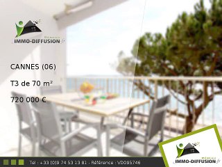 T3 A vendre Cannes 70m2 - Palm Beach