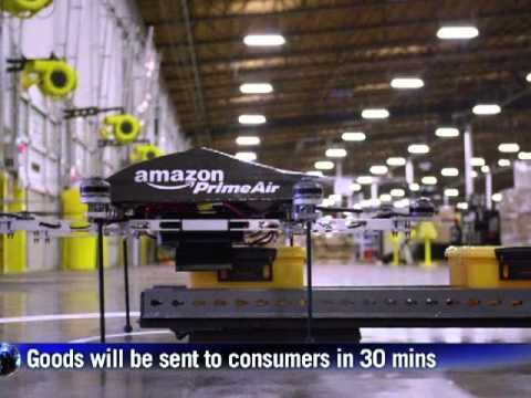 AFP: Amazon unveils futuristic mini drone delivery plan