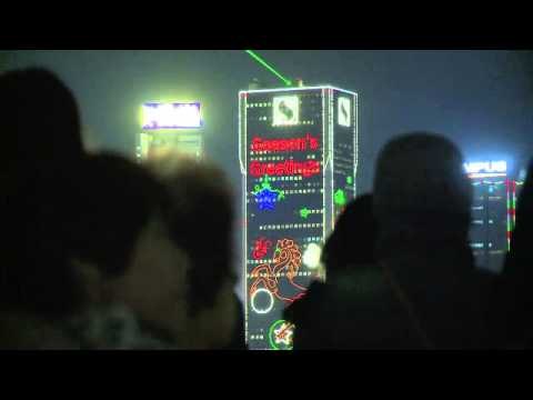 AFP: Christmas lights up Hong Kong harbour