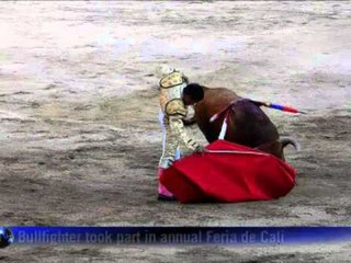 AFP: One-eyed Spanish matador in Colombia bullfight