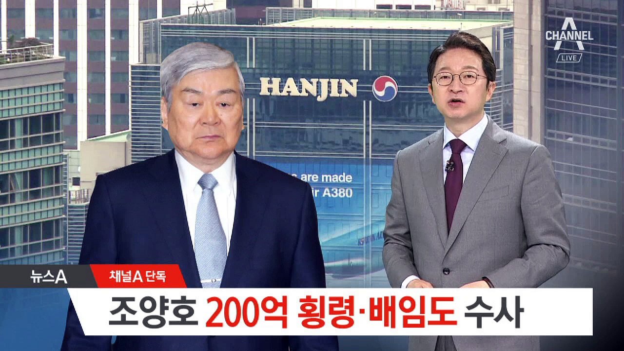 [단독]조양호 회장 200억 횡령·배임 혐의도 수사