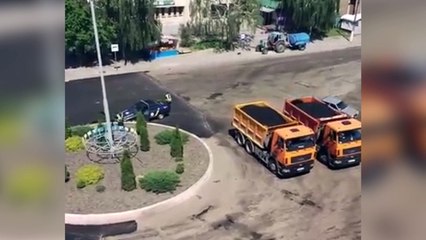 La persecución más cómica vista en años