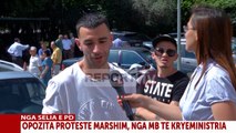 Report TV - Reperi Stresi prin protestën e PD: Kam ardhur me 100 çunat e mi për rrëzimin e Ramës