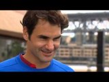Next Media Video: Federer plays Hewitt in a world first tennis launch in Sydney