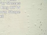 Fur Accents Shaggy Plush Faux Fur Sheepskin Accent Rug  Off White Free Form Shape 5x8