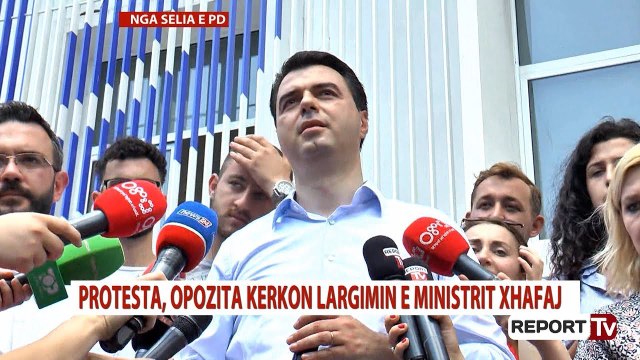 Report TV - Basha në mbyllje të protestës: Qytetarët ia dhanë mesazhin Ramës, beteja s'do ndalet