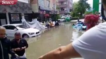 Ankara’da sağanak yağmur sonrası ev ve iş yerleri sular altında kaldı