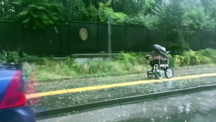 Başkentte etkili dolu yağışı (2) - ANKARA