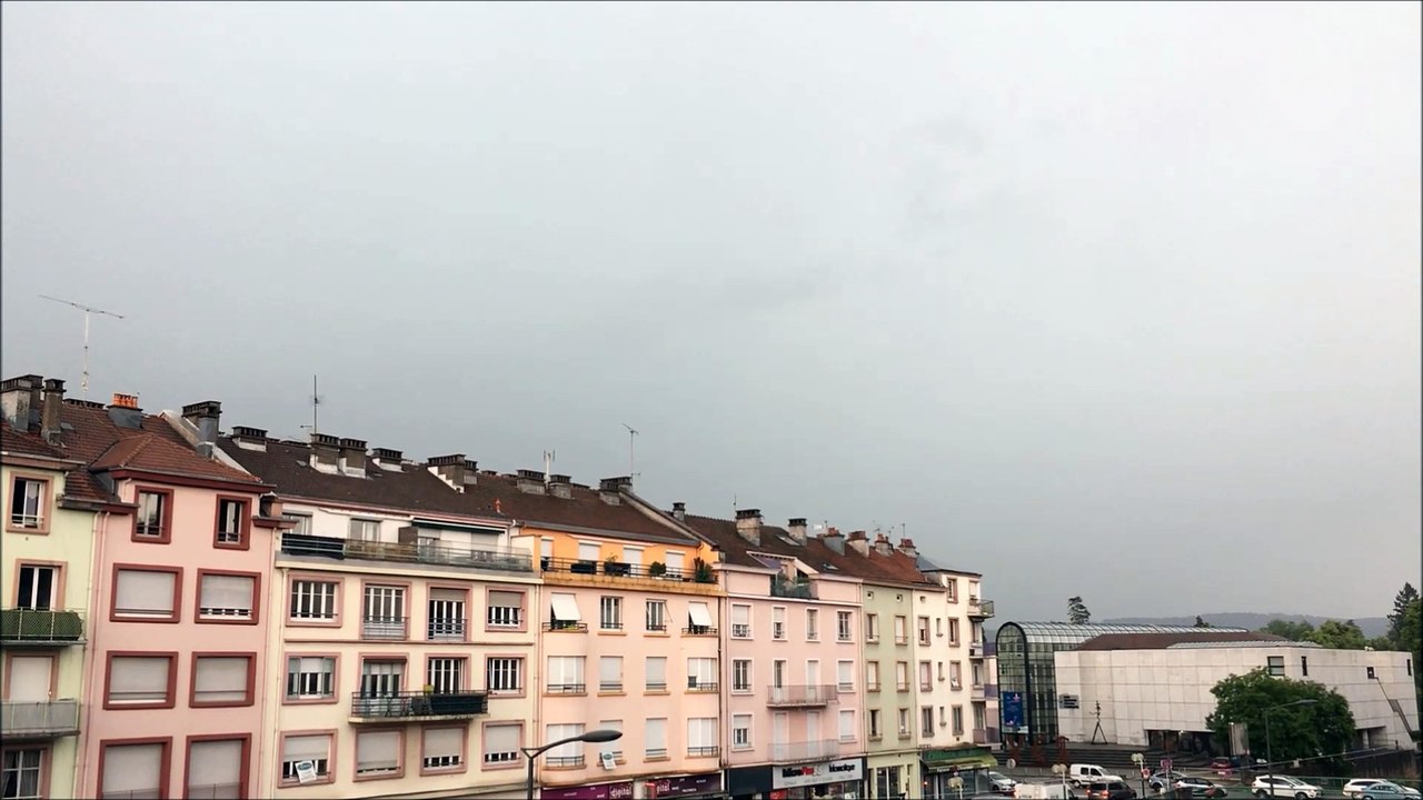 Un gros orage éclate à Epinal