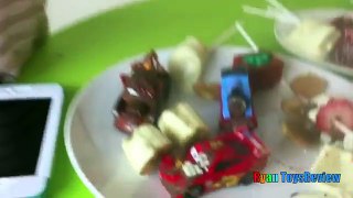 Chocolate Covered Food Strawberries with Disney Cars Toys