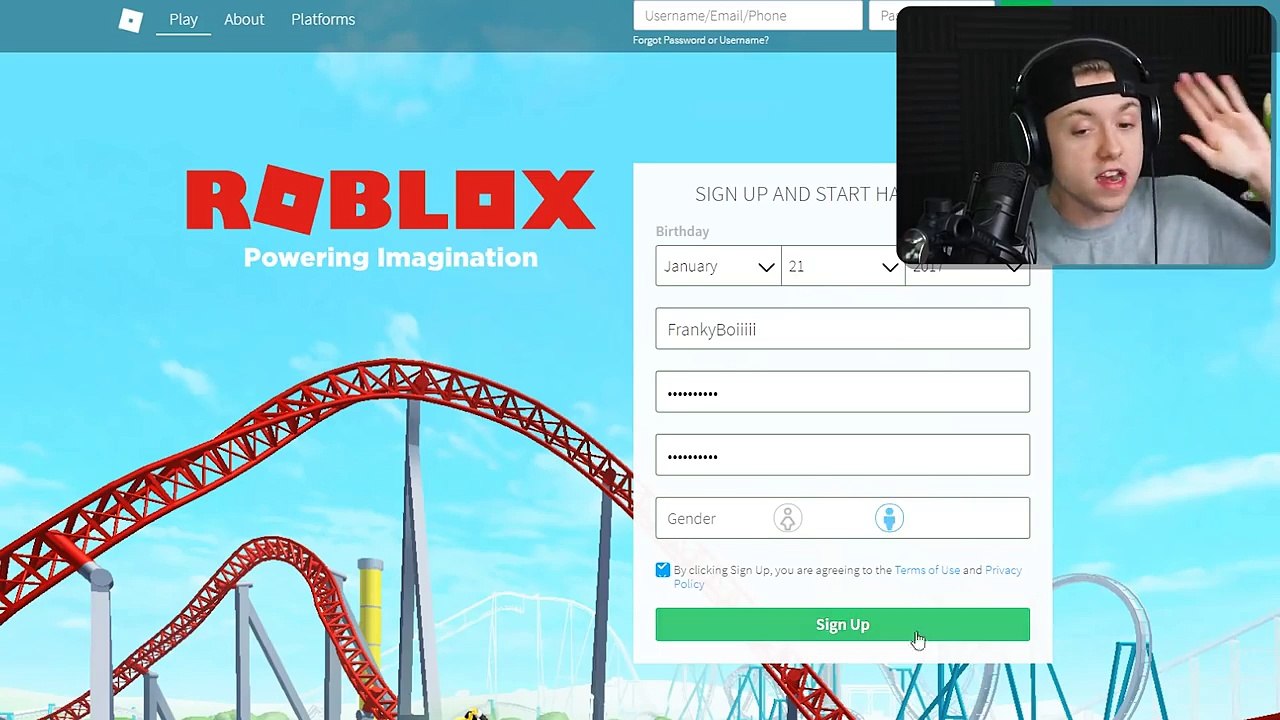 Making Frank A Roblox Account Dailymotion Video - what is denisdaily roblox password 2020