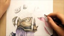 Drawing Princess Zelda from the Legend of Zelda - Hyrule Warriors