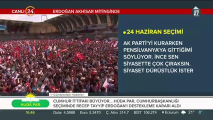 Cumhurbaşkanı Erdoğan, Manisa mitinginde