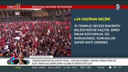 Cumhurbaşkanı Erdoğan, Manisa mitinginde