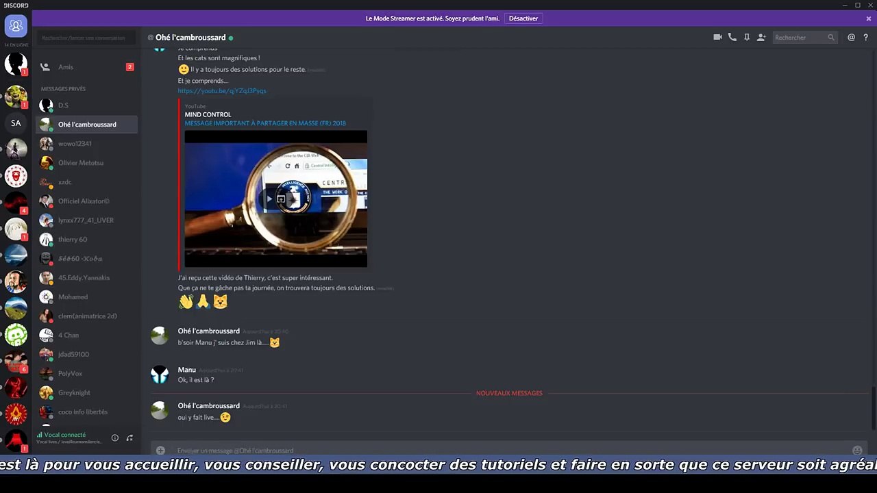 Jim Leveilleur - Live Discord du lundi 12 mars 2018 - partie 1