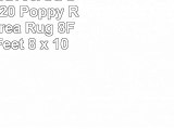 Nourison Wav05Arti Delight WAD20 Poppy Rectangle Area Rug 8Feet by 10Feet  8 x 10