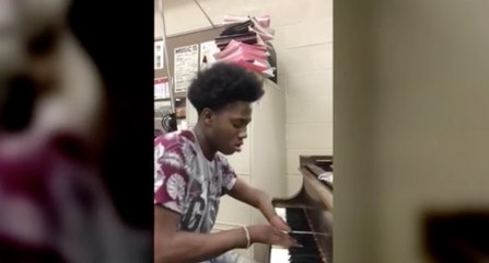 Teen Plays Beautiful Original Song On The Piano