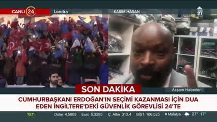 Cumhurbaşkanı Erdoğan'a İngiltere'den dua