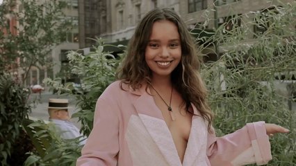 Alisha Boe Street Snaps BTS during NYFW