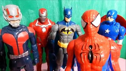 Homem Aranha Spiderman Batman Capitão América Ant Man Homem de Ferro Iron Man