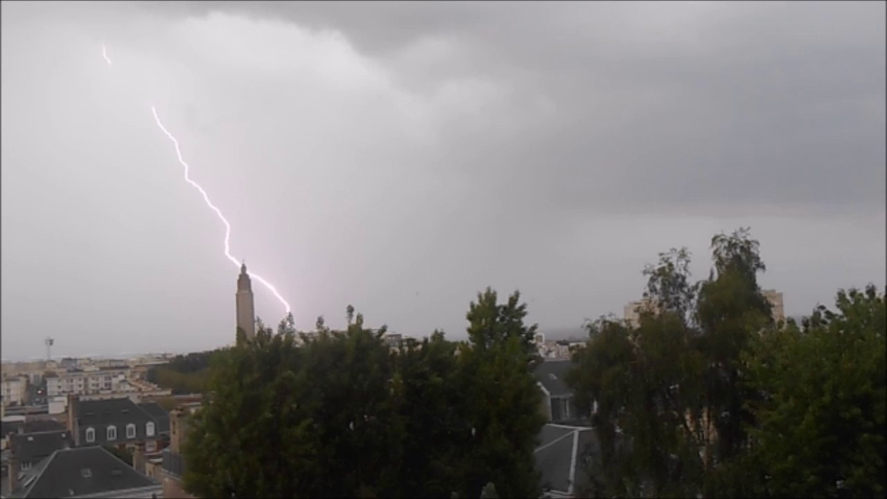 orage au Havre