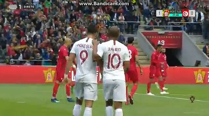 Amazing Goal Andre Silva (1-0) Portugal vs Tunisia