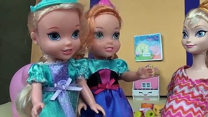 Annia and Elsia Toddlers Exciting News Part 3 - Annya and Elsya Toys & Dolls Story Lemonade Stand #1