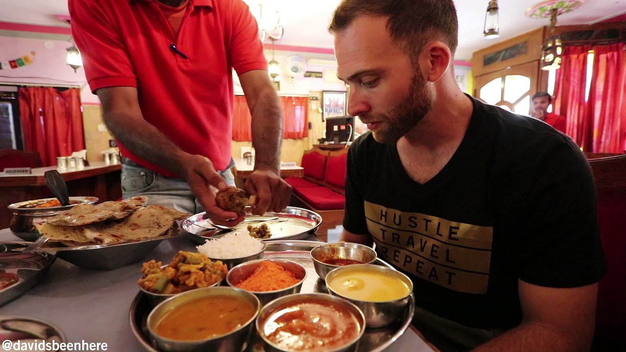 TRADITIONAL RAJASTHANI THALI and Visiting AMER FORT, Crown Jewel of RAJASTHAN | Jaipur, India