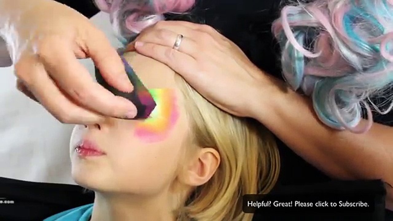 2 Minute Butterfly - Quick and Easy Face Paint Tutorial - by Giggle Loopsy