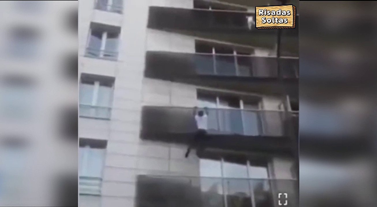 Jovem escala 4 andares e salva criança