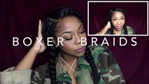 HOW TO BOXER BRAIDS ON WIG/SEW IN/WEAVE | CHIT CHAT: IS YOUTUBE RACIALLY DIVIDED???