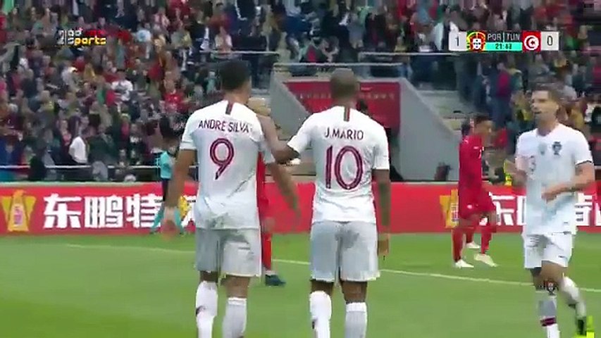 اهداف مباراة البرتغال وتونس 2-2 مباراة ودية