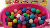 BABY Bath of Play Doh Bubblegum - Learn colours - 泡泡糖 - Hidden Toy Surprises Surpresa Shopkins Peppa