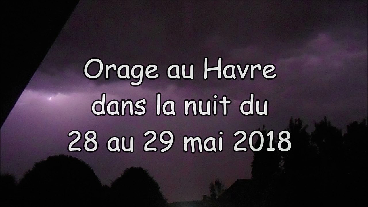 Orage nocturne au Havre