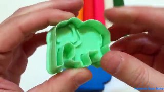 Play Doh Çilek Fil Araba Yıldız Biberon Kalıpları ile İngilizce Renkleri öğrenin