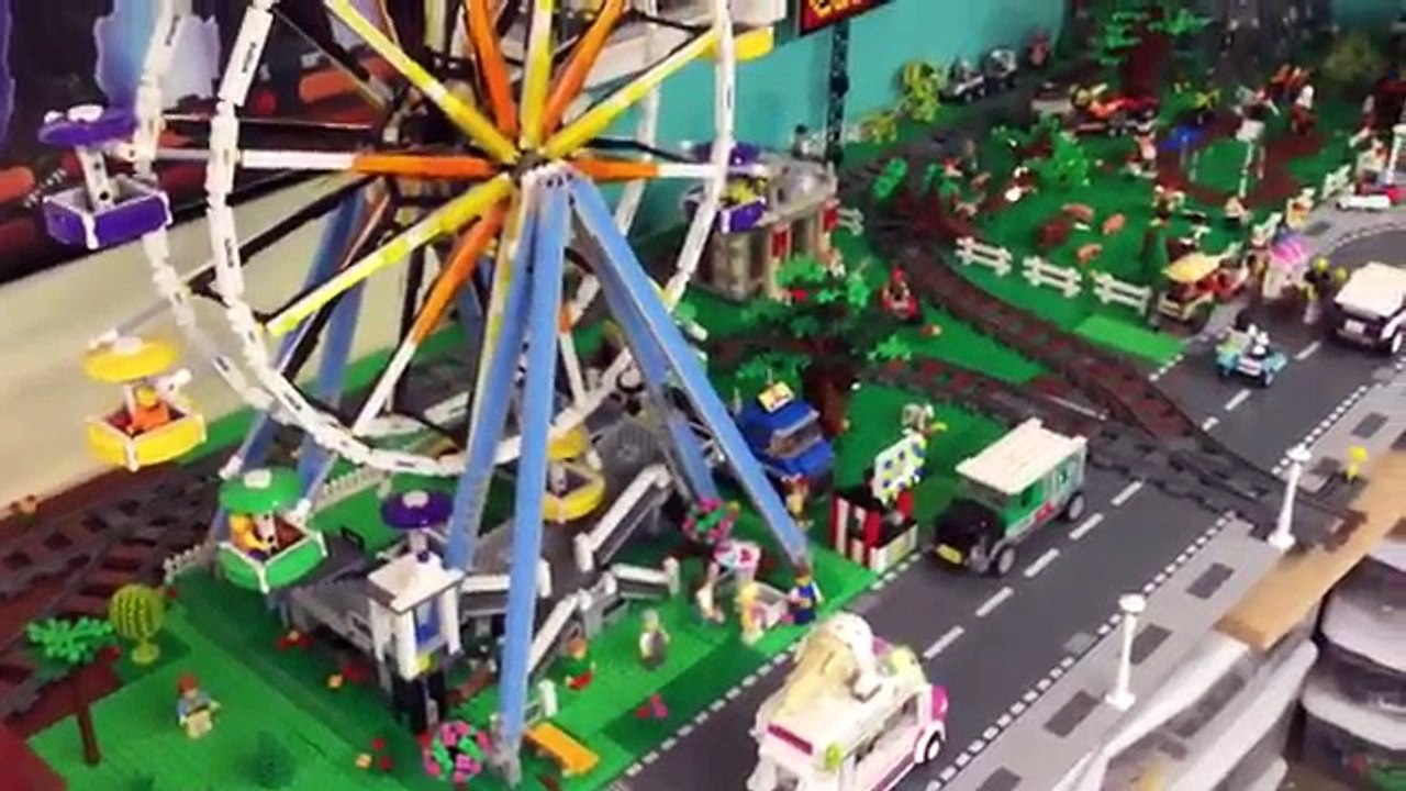 Lego City Tour / Update! Skyscrapers & Elevated Train Track.