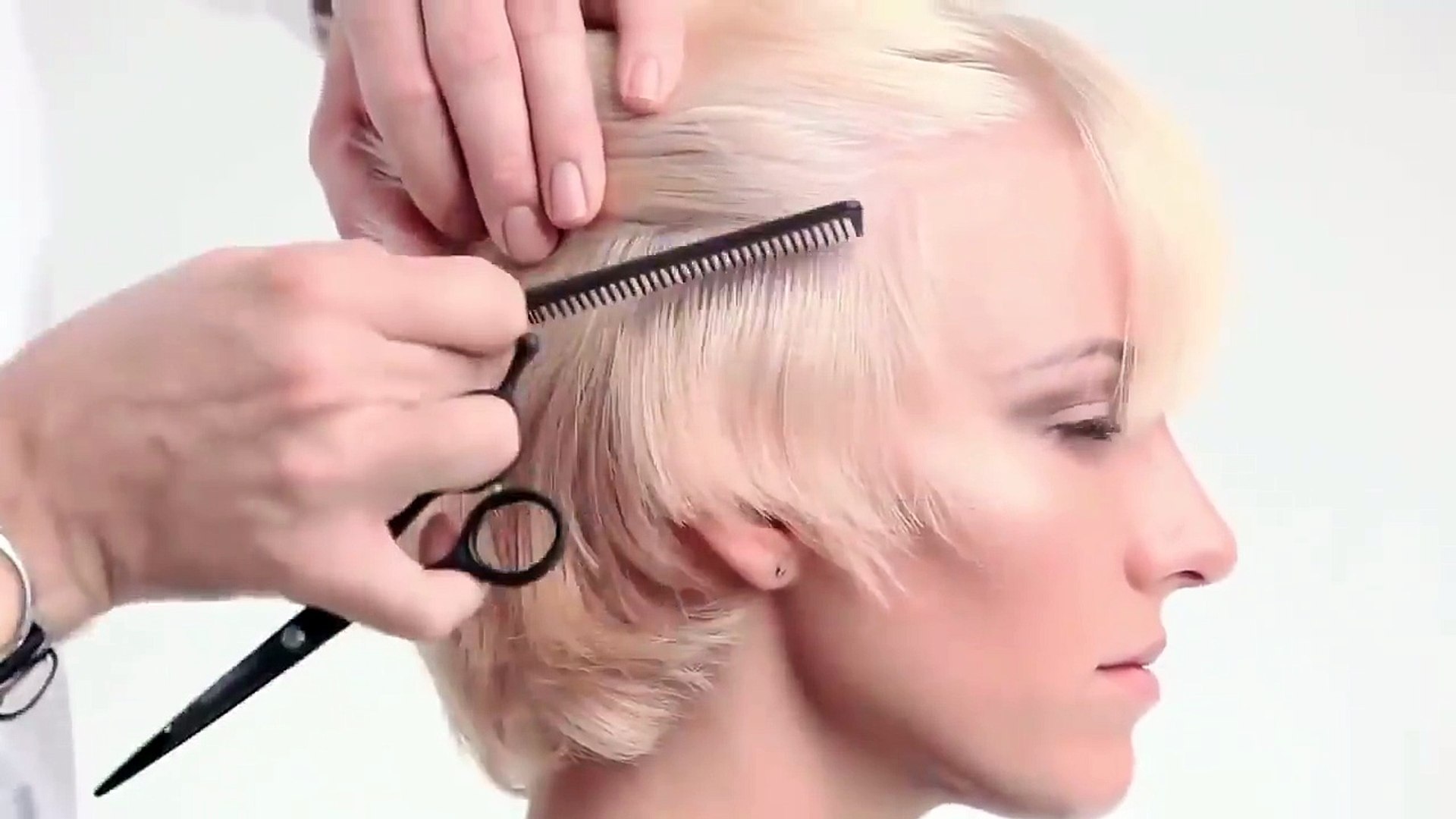 How to cut a Pixie haircut tutorial - Dailymotion