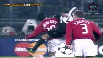 الشوط الثاني مباراة مانشستر يونايتد و يوفنتوس 3-0 دوري الابطال 2003